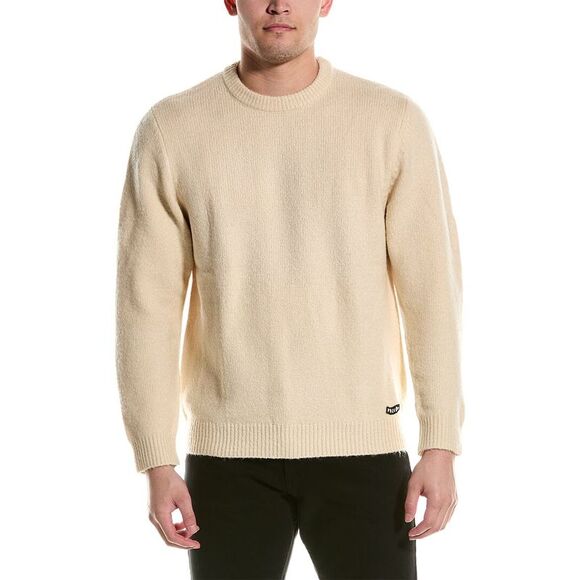 Volcom Mens  Ledthem Wool-Blend Sweater, White - Picture 1 of 3